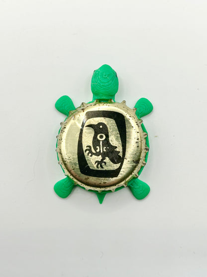 St Peters Brewery - Bottle Cap Magnet Turtle Shell Shocked Art