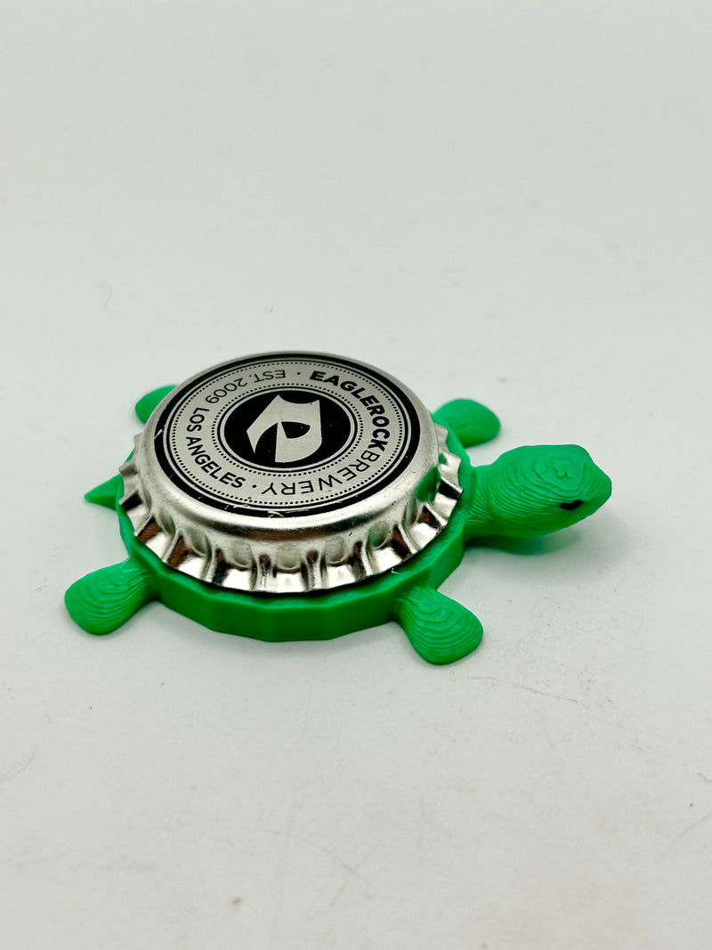 Eaglerock Brewing - Bottle Cap Magnet Turtle Shell Shocked Art