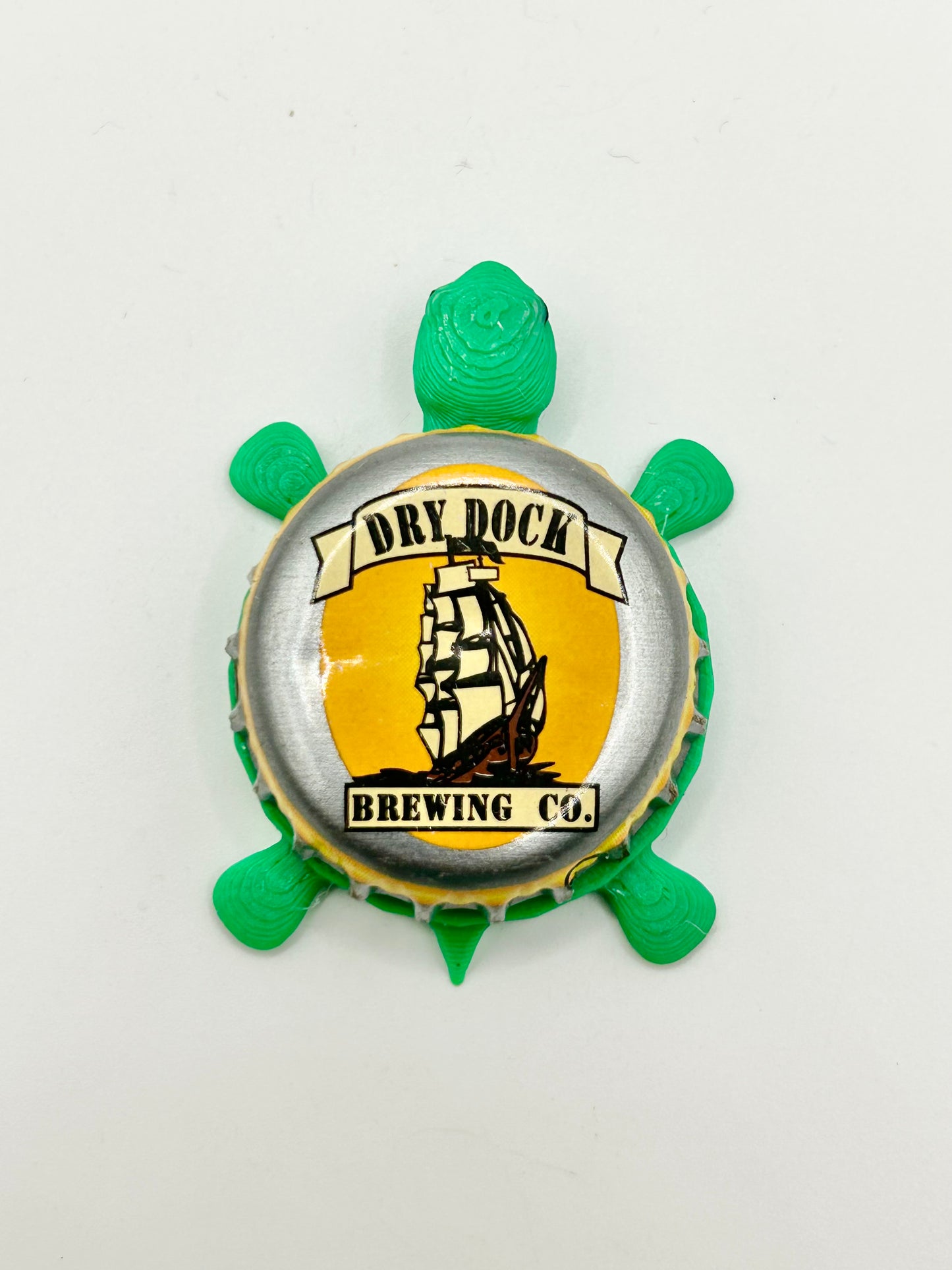 Dry Dock Brewing - Bottle Cap Magnet Turtle
