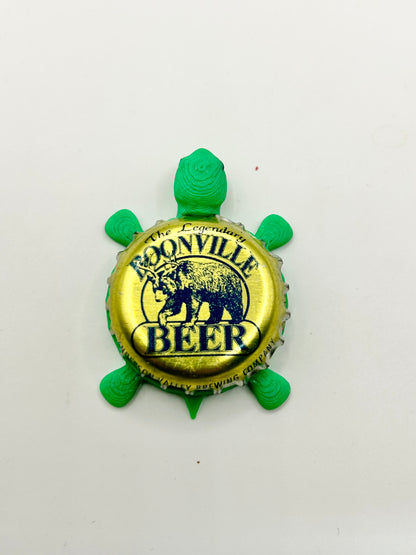 Boonville Beer - Bottle Cap Magnet Turtle Shell Shocked Art
