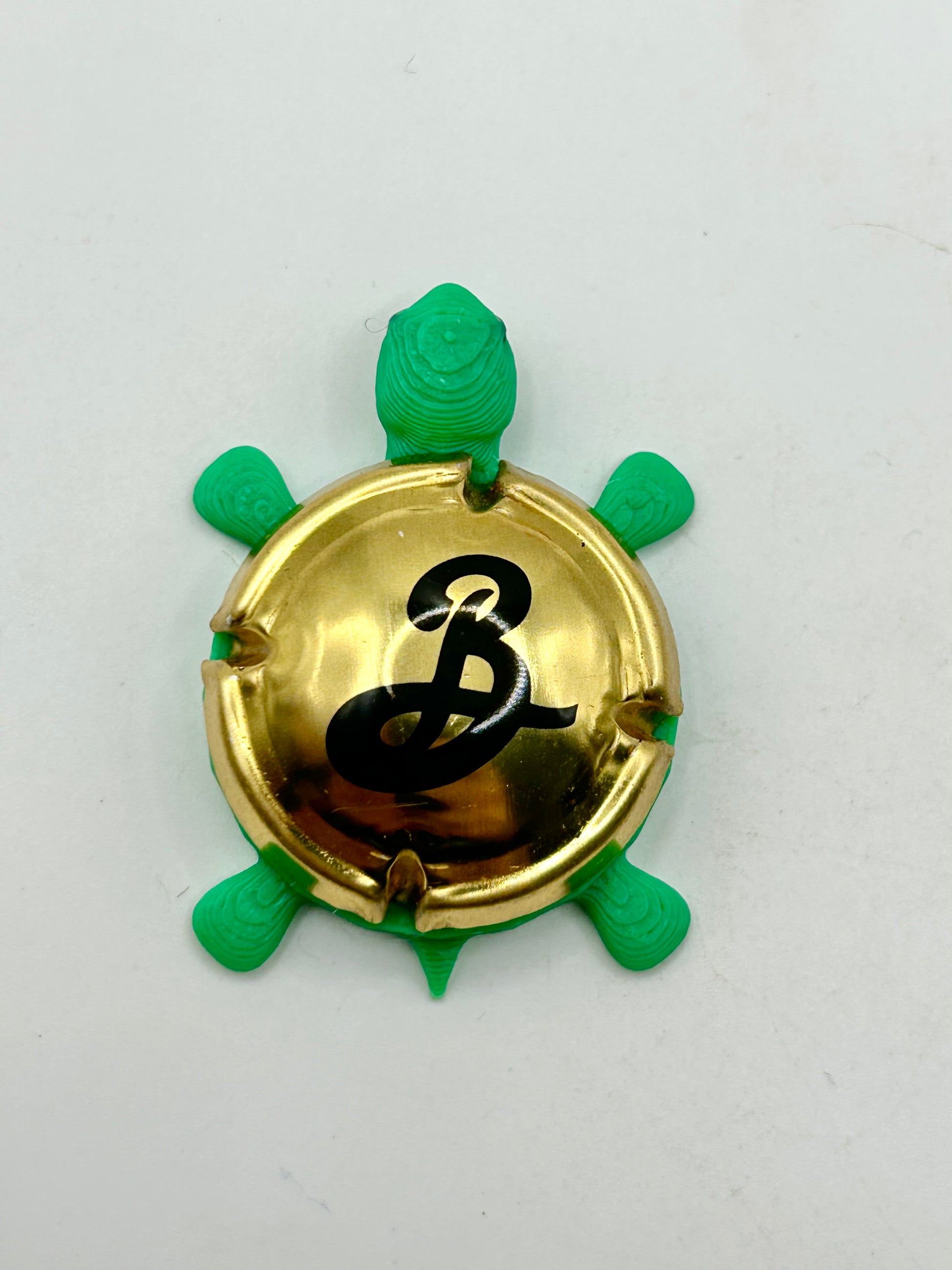 Brooklyn Brewing (Cork Cage Cap) - Bottle Cap Magnet Turtle Shell Shocked Art