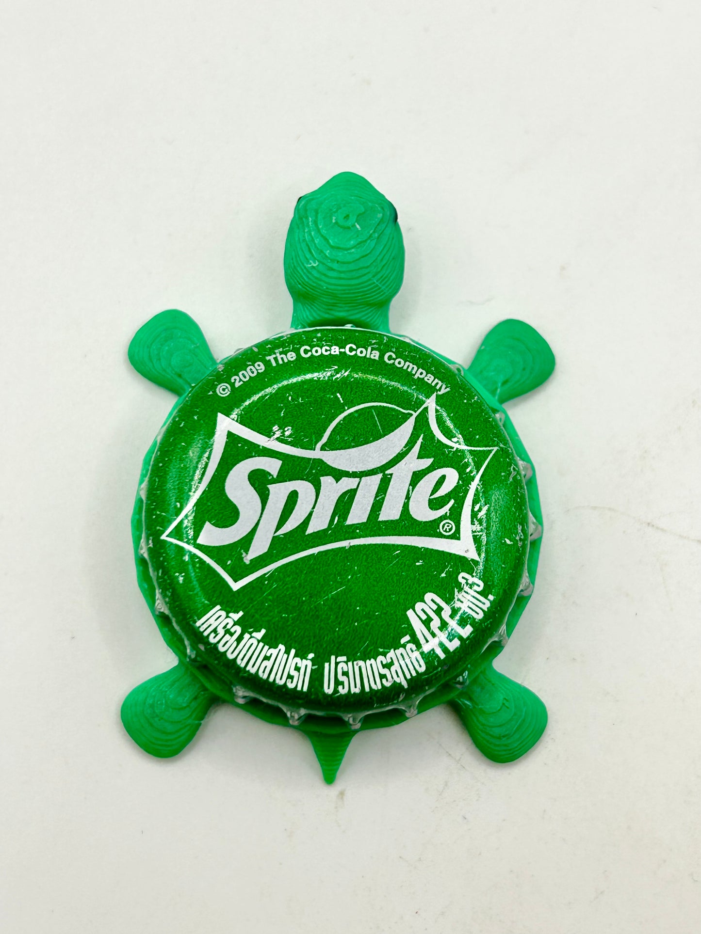 Sprite (International) - Bottle Cap Magnet Turtle Shell Shocked Art