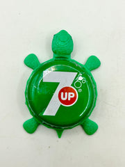 7UP (Green) - Bottle Cap Magnet Turtle Shell Shocked Art