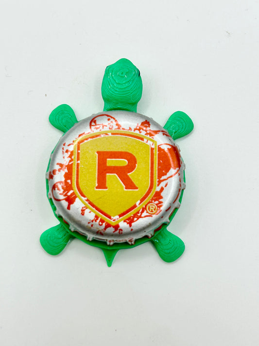 Redd’s Hard Cider (Red and Silver) - Bottle Cap Magnet Turtle