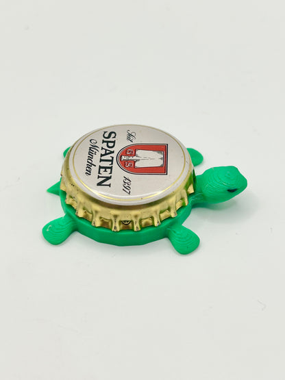 Spaten Munchen (Gold Trim) - Bottle Cap Magnet Turtle Shell Shocked Art