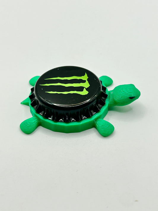 Monster Energy Drink - Bottle Cap Magnet Turtle