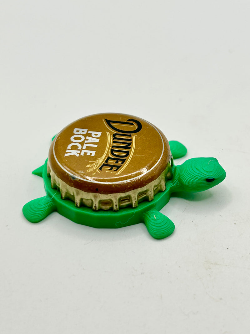Dundee Pale Bock - Bottle Cap Magnet Turtle Shell Shocked Art
