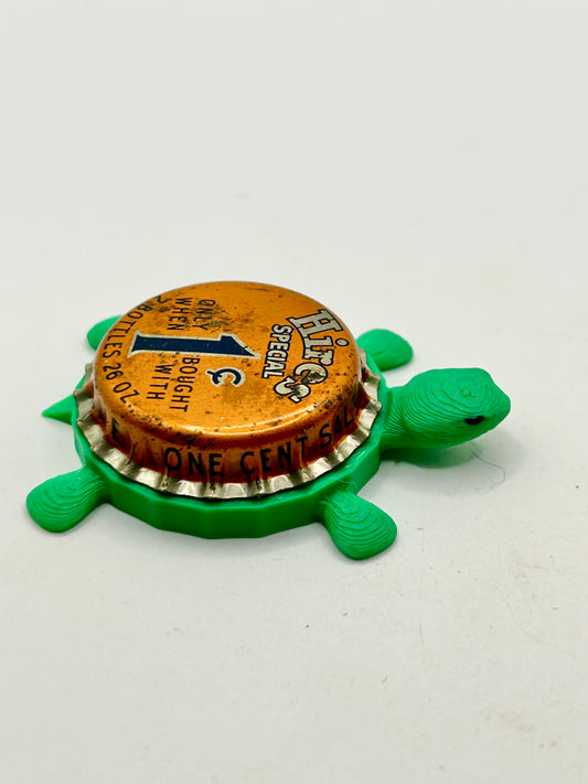 Hires Root Beer (Vintage, 1 Cent) - Bottle Cap Magnet Turtle Shell Shocked Art