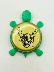 Stone Brewing (Gold, Vintage) - Bottle Cap Magnet Turtle Shell Shocked Art