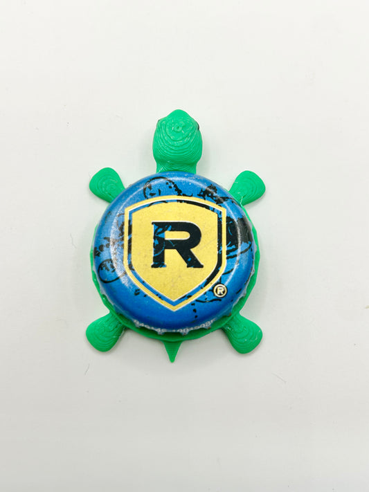 Redd’s Hard Cider (Blue) - Bottle Cap Magnet Turtle