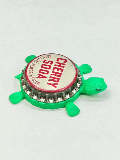 Cherry Soda (Vintage) - Bottle Cap Magnet Turtle Shell Shocked Art