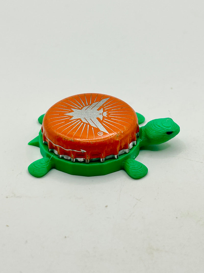Smirnoff Eagle (Orange Sunburst) - Bottle Cap Magnet Turtle
