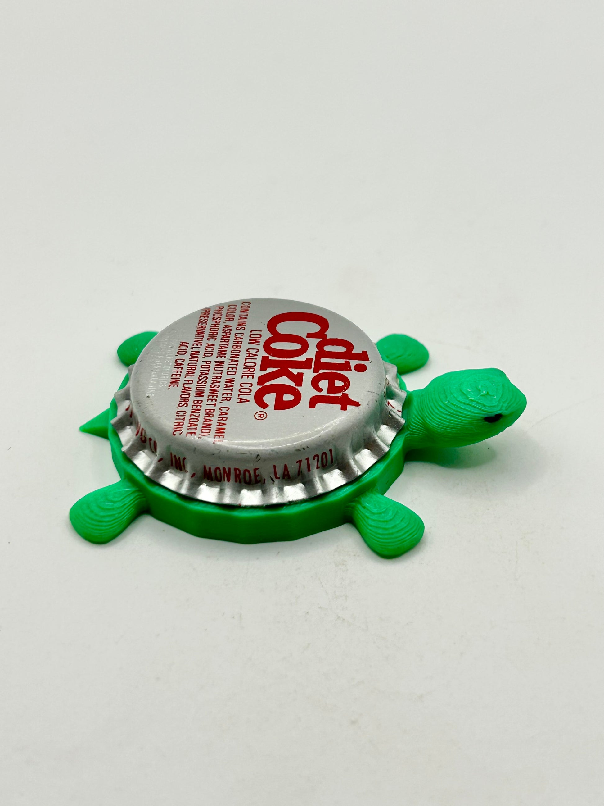 Diet Coke (Vintage) - Bottle Cap Magnet Turtle Shell Shocked Art