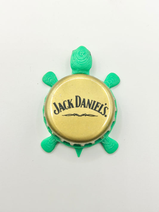 Jack Daniel’s (Gold) - Bottle Cap Magnet Turtle