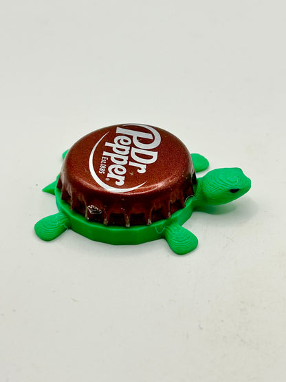 Dr Pepper Soda (Est 1885)- Bottle Cap Magnet Turtle Shell Shocked Art
