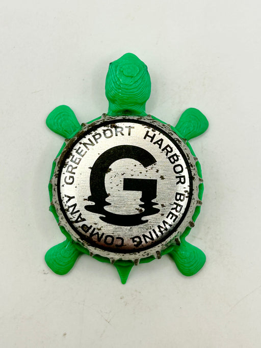 Greenport Harbor Brewing - Bottle Cap Magnet Turtle (Copy) Shell Shocked Art