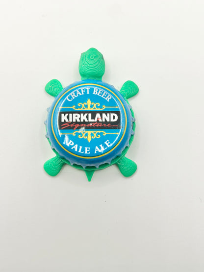 Kirkland Pale Ale - Bottle Cap Magnet Turtle Shell Shocked Art