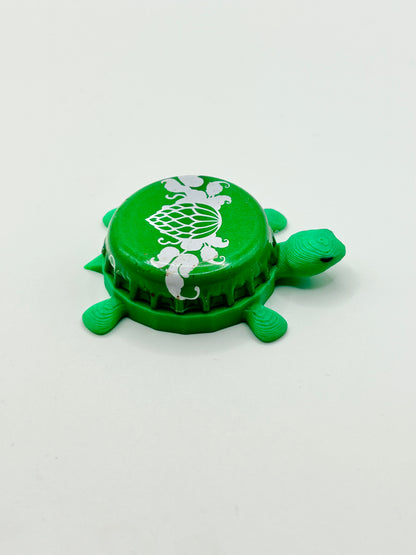 Wicked Weed - Bottle Cap Magnet Turtle Shell Shocked Art