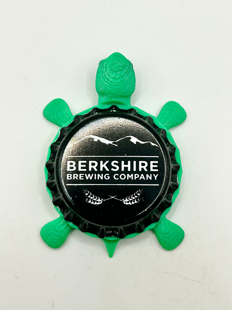 Berkshire Brewing - Bottle Cap Magnet Turtle Shell Shocked Art