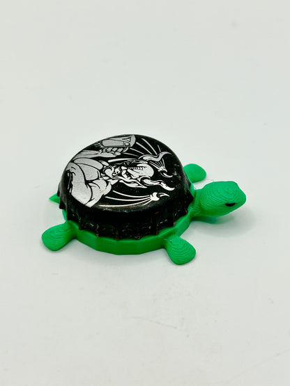 Stone Brewing Gargoyle (Silver & Black) - Bottle Cap Magnet Turtle Shell Shocked Art