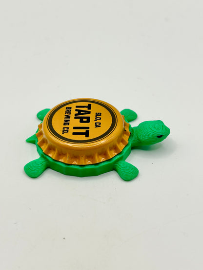 Tap It Brewing - Bottle Cap Magnet Turtle Shell Shocked Art
