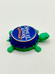 Sam Adams Boston Lager (Vintage) - Bottle Cap Magnet Turtle Shell Shocked Art