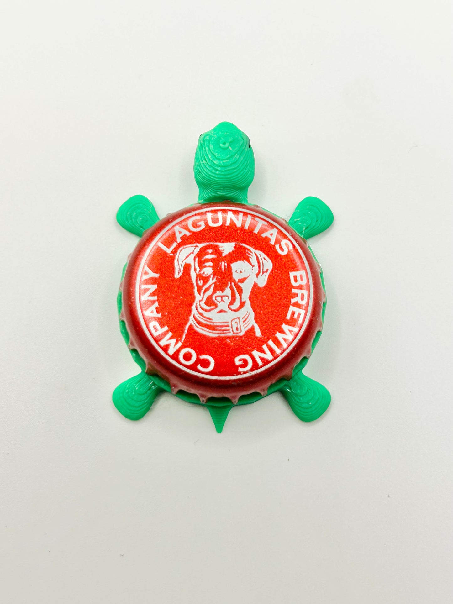 Lagunitas Brewing (Red) - Bottle Cap Magnet Turtle