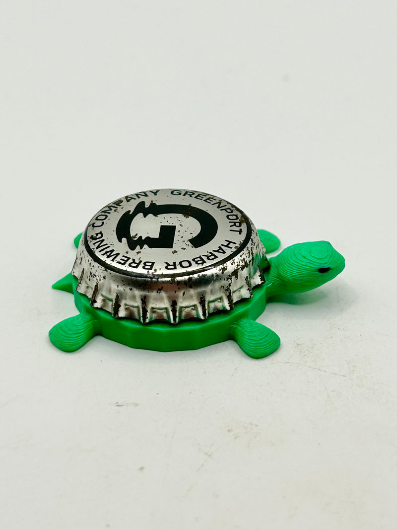 Greenport Harbor Brewing - Bottle Cap Magnet Turtle (Copy) Shell Shocked Art