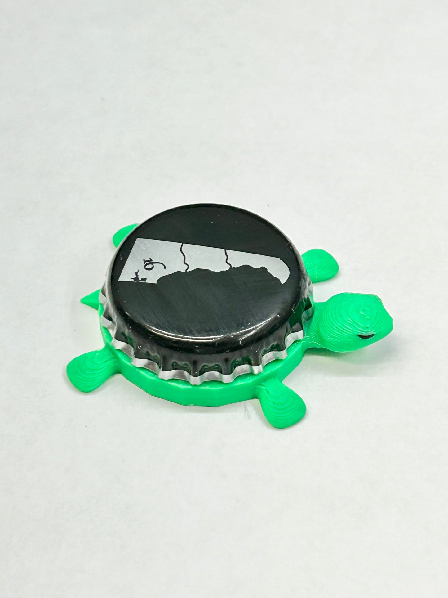 16 Mile - Delaware Beer - Bottle Cap Magnet Turtle