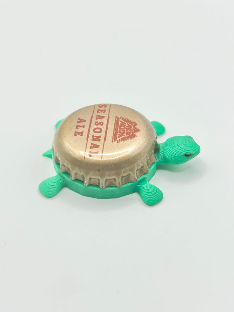 Red Hook Seasonal Ale - Bottle Cap Magnet Turtle Shell Shocked Art