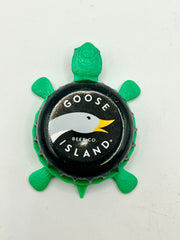 Goose Island (Dark Yellow Beak) - Bottle Cap Magnet Turtle Shell Shocked Art