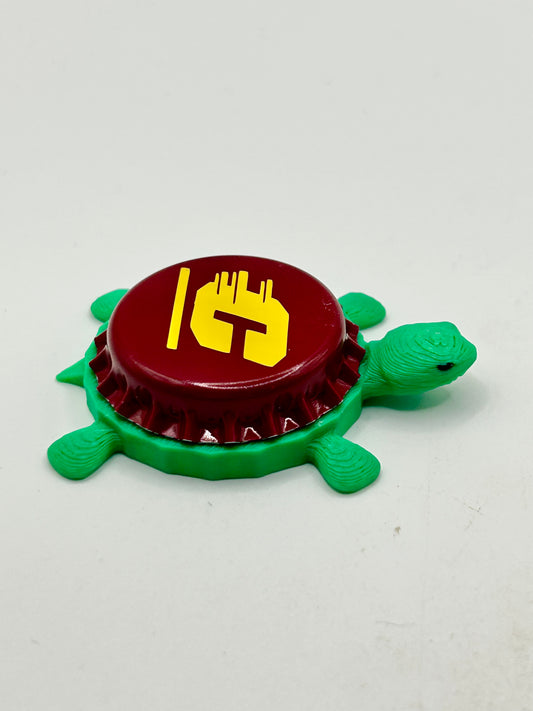 Central Michigan - Bottle Cap Magnet Turtle Shell Shocked Art