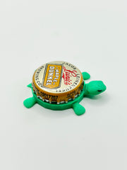 Leinenkugel's Maple Dunkel - Bottle Cap Magnet Turtle Shell Shocked Art