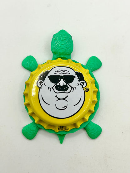 Fat Head’s Brewery (Yellow) - Bottle Cap Magnet Turtle Shell Shocked Art