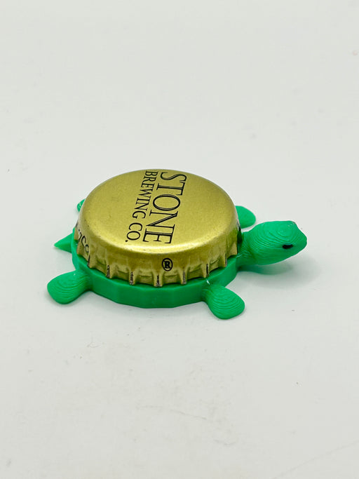 Stone Brewing Co (Vintage, Text) - Bottle Cap Magnet Turtle Shell Shocked Art