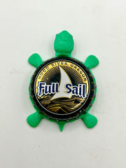 Full Sail Brewing (Hood River, Oregon) - Bottle Cap Magnet Turtle Shell Shocked Art
