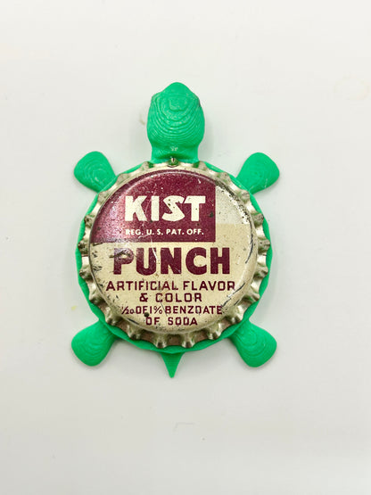Kist Punch - Bottle Cap Magnet Turtle Shell Shocked Art