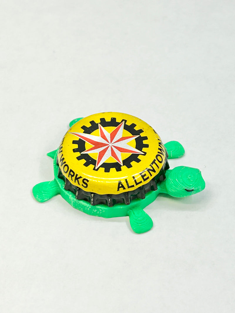 Fegley’s Brew Works - Bottle Cap Magnet Turtle Shell Shocked Art