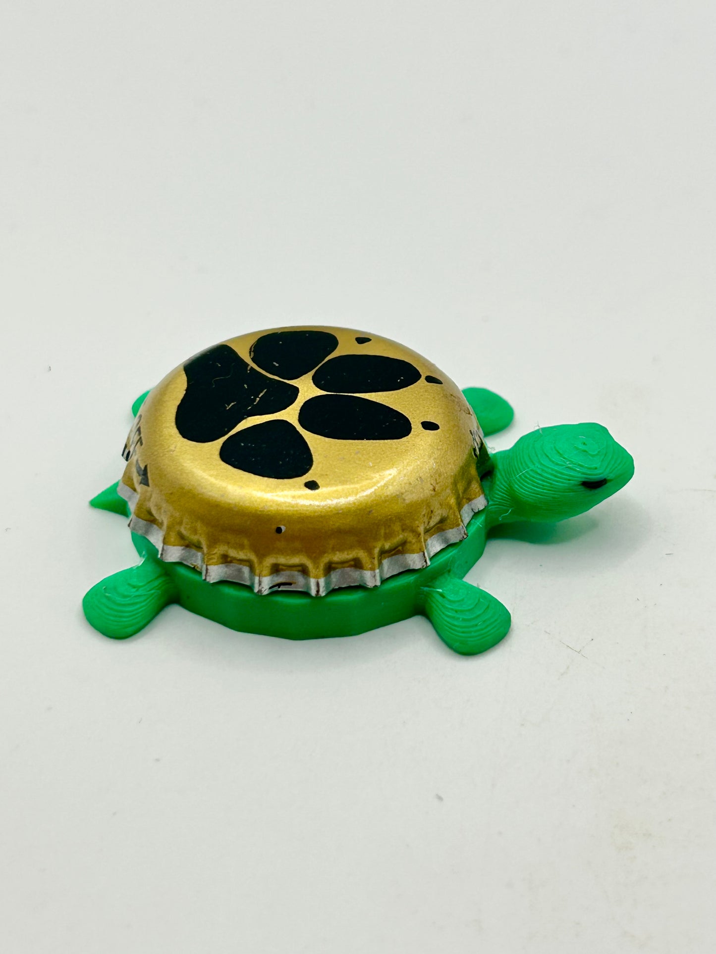 Black Dog Ales (Paw Print) - Bottle Cap Magnet Turtle Shell Shocked Art