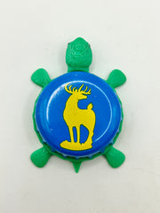 Old Dominion (Blue) - Bottle Cap Magnet Turtle Shell Shocked Art