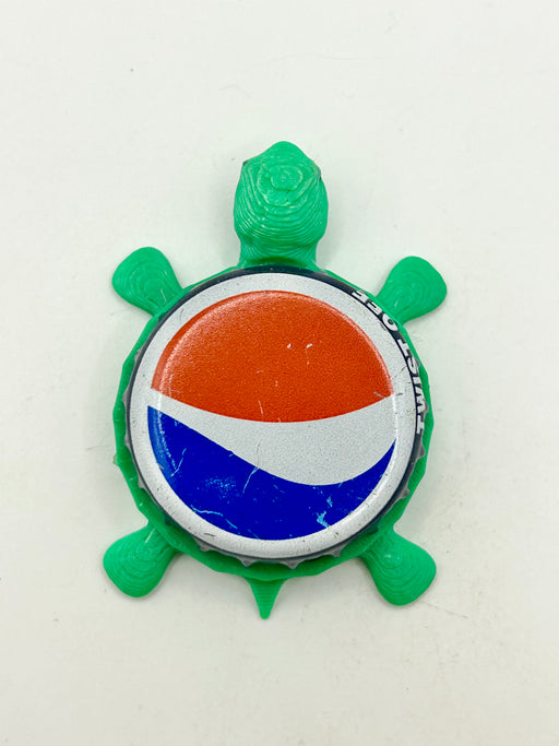 Pepsi Logo (Twist Off Text) - Bottle Cap Magnet Turtle Shell Shocked Art