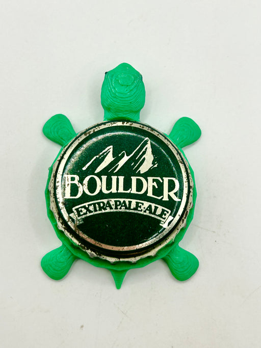 Boulder Beer (Vintage, Extra Pale Ale) - Bottle Cap Magnet Turtle Shell Shocked Art