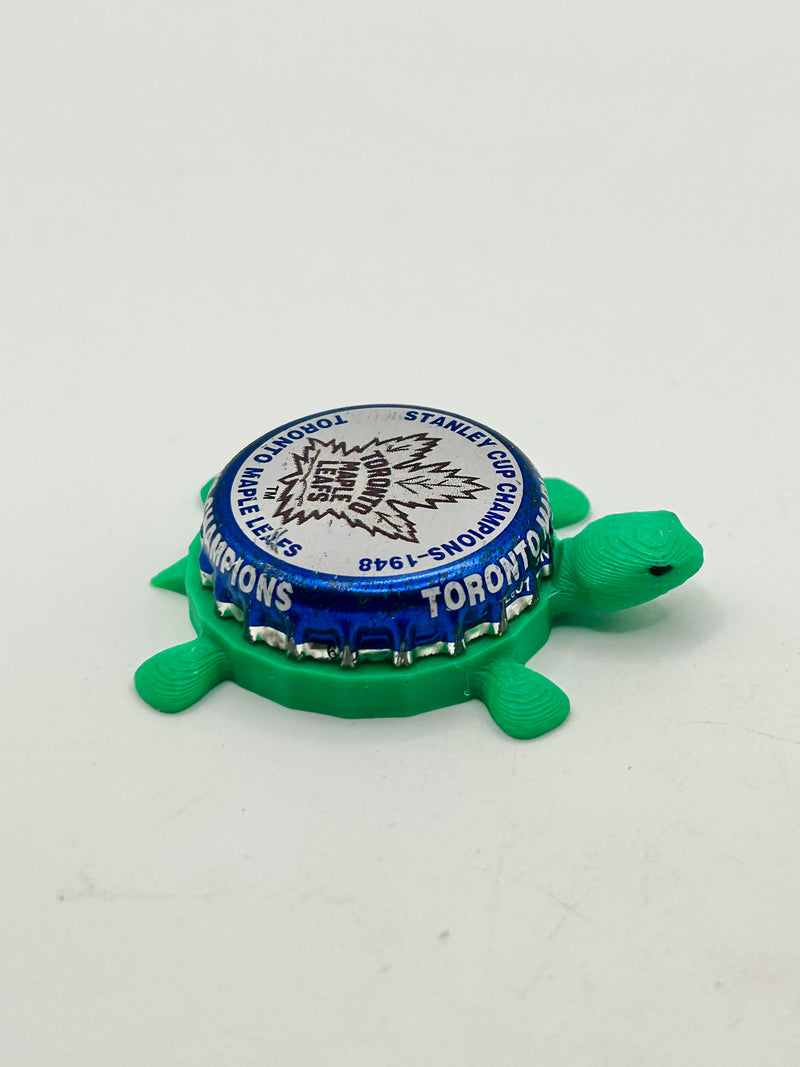 Toronto Maple Leafs Stanley Cup Champions (1948) - Bottle Cap Magnet Turtle Shell Shocked Art