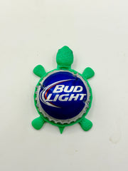 Bud Light (Blue Dome Shell) - Bottle Cap Magnet Turtle Shell Shocked Art