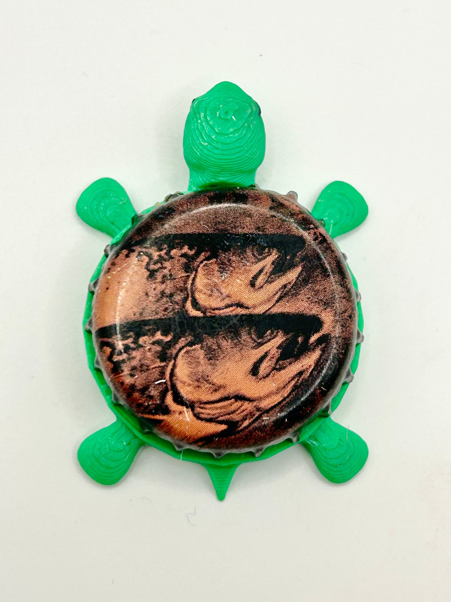 Bell's Double Two Hearted IPA - Bottle Cap Magnet Turtle Shell Shocked Art