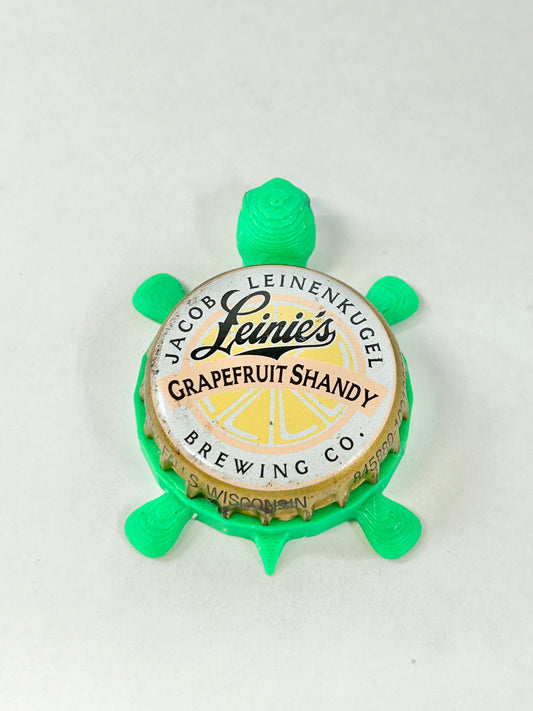Leinenkugel's Grapefruit Shandy (Vintage) - Bottle Cap Magnet Turtle