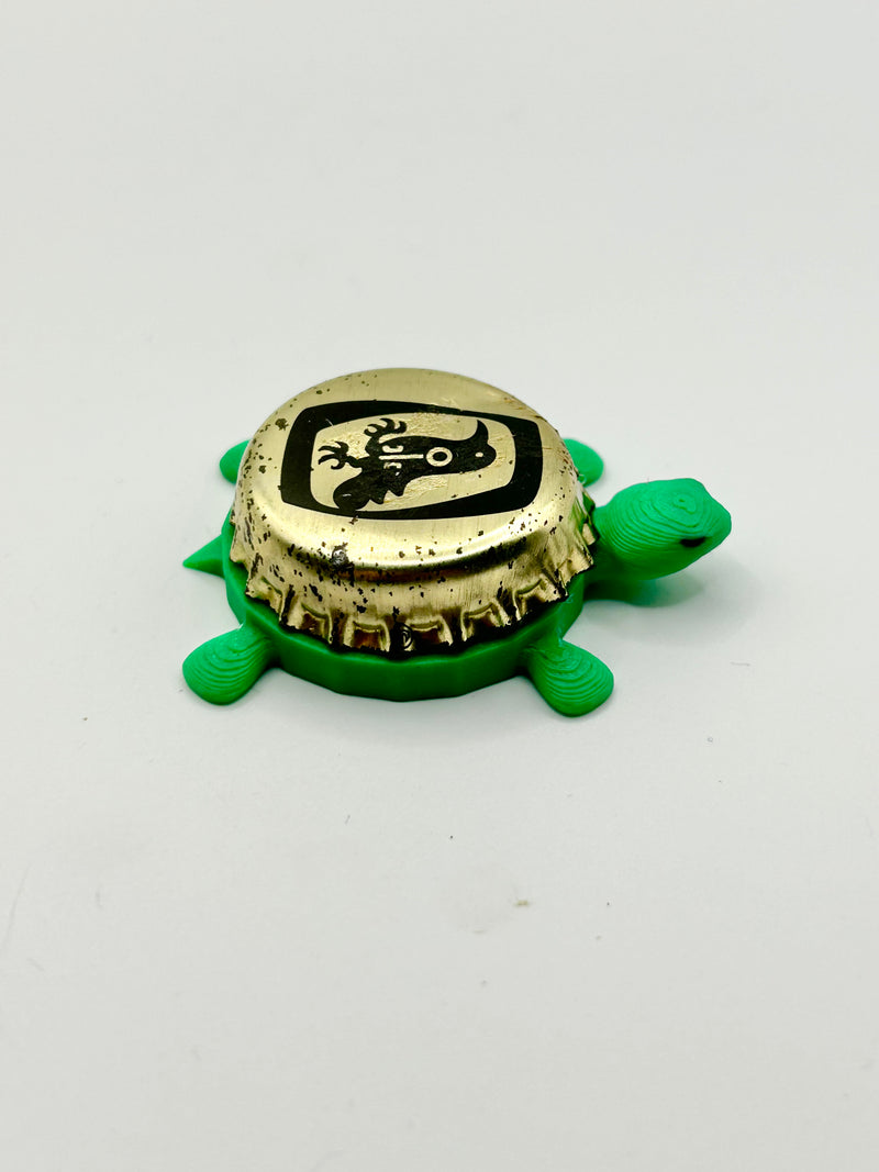 St Peters Brewery - Bottle Cap Magnet Turtle Shell Shocked Art