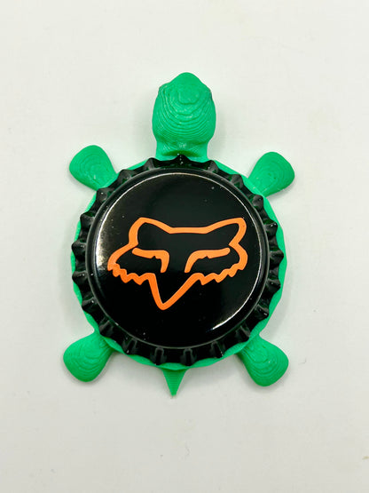 Fox Racing - Bottle Cap Magnet Turtle Shell Shocked Art