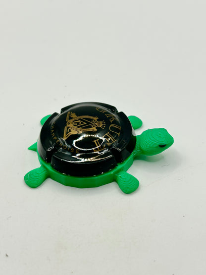 Gruet Champagne - Bottle Cap Magnet Turtle Shell Shocked Art