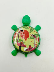 Flamingo Fruit Fight Sour Ale with Pomegranate (Bell’s Beer) - Bottle Cap Magnet Turtle Shell Shocked Art